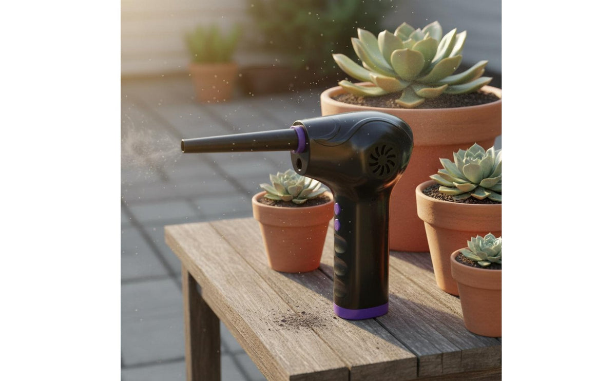 USB Wireless Dust Gun – Portable High-Speed Air Duster for Cleaning Electronics, Keyboards, Computers, Car Interiors and Hard-to-Reach Areas