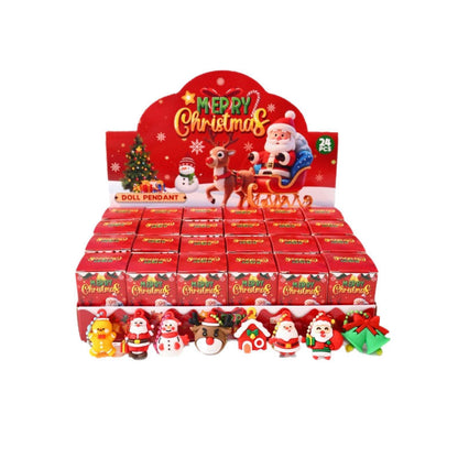 Christmas Party Keychain Gift Box Set – 24-Piece Holiday Key Ring Pack for Kids & Adults, Perfect for Xmas Parties, Surprises & Gift Bags