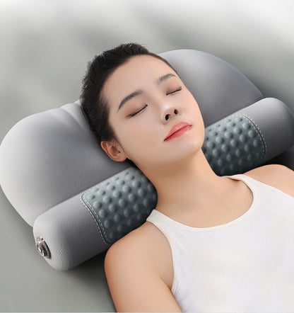 Upgraded Wormwood Heating Cervical Pillow – Hot Compress Neck Support Cylinder for Spine Protection, Pain Relief & Deep Sleep Enhancement