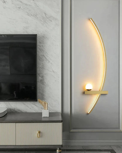 Modern LED Bedside Wall Lamp – Minimalist Art Sconce for Bedrooms, Reading Corners, Hotels and Stylish Contemporary Interior Lighting