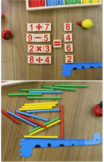 Kindergarten Counting Sticks – Educational Math Learning Toy for Children with Number Practice, Sorting, Early Arithmetic and Hands-On Classroom Activities
