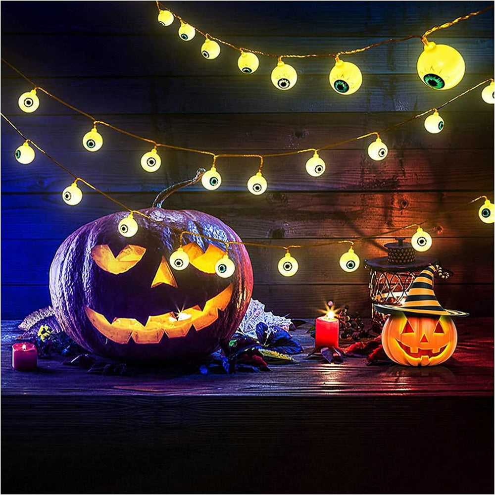 Nightmare Before Christmas Solar Garland – Waterproof Outdoor LED Light-Up Vine with 8 Modes for Halloween & Holiday Décor