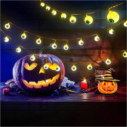 Nightmare Before Christmas Solar Garland – Waterproof Outdoor LED Light-Up Vine with 8 Modes for Halloween & Holiday Décor