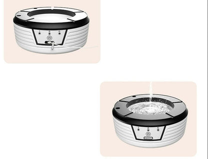 Smart Air Purifying Ashtray – Windproof Automatic Smoke Ashtray with Filter and Auto-Cleaning Function for Home, Office and Indoor Use
