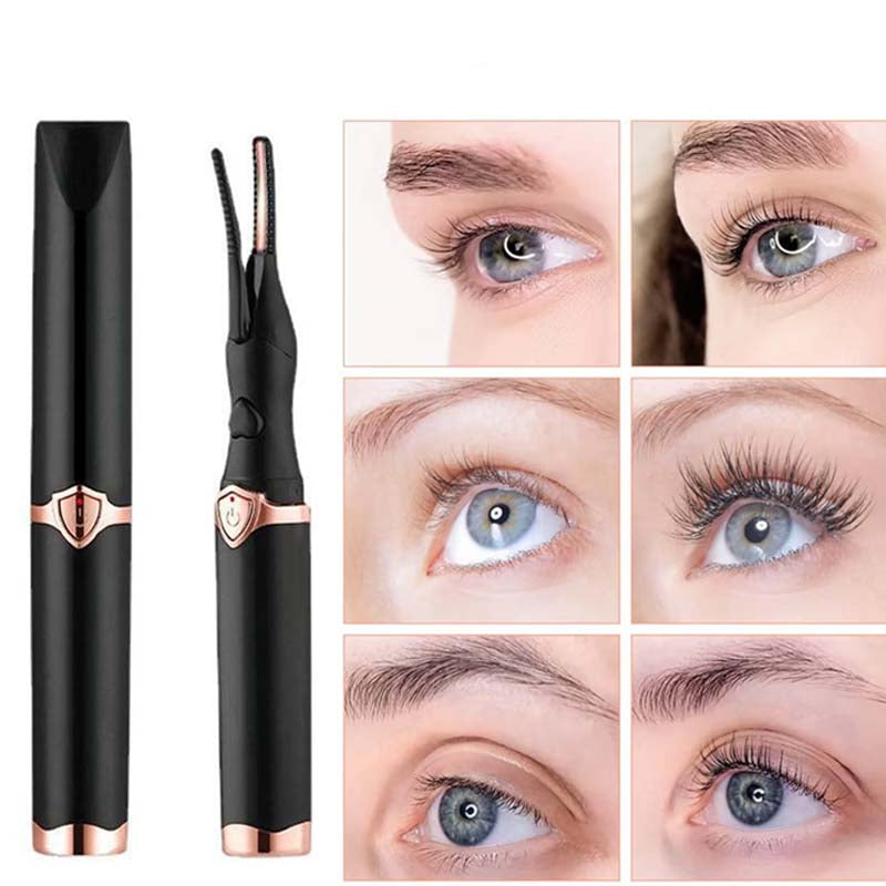Rechargeable Heated Electric Eyelash Curler – Portable Beauty Tool for Long-Lasting Curl, Travel Convenience, and Effortless Glam