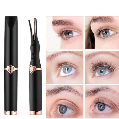 Rechargeable Heated Electric Eyelash Curler – Portable Beauty Tool for Long-Lasting Curl, Travel Convenience, and Effortless Glam