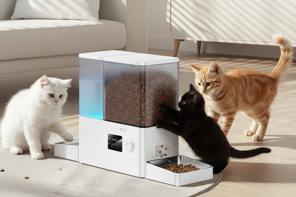Smart Automatic Pet Feeder Set – 8.5L WiFi APP Food Dispenser with 5L Feeding Storage and 3.5L Gravity Water Drinker