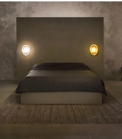 Nordic Pebble Wall Lamp – Creative Designer Shape Sconce for Studies, Bedrooms and Living Rooms with Modern Decorative Ambient Lighting