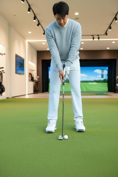 PGM Golf Putter Trainer – Adjustable-Length Practice Aid with Fixed-Wrist Support for Improving Putting Form, Alignment, Control and Consistency