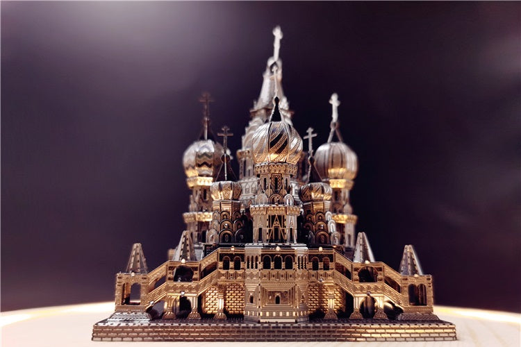 Metal Cathedral Puzzle – 3D St. Patrick’s Laser-Cut DIY Assembly Model Kit for Creative Gifts