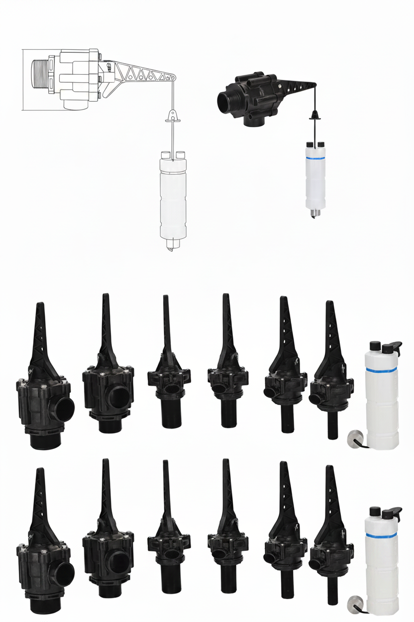 Automatic Water Level Controller Valve – Adjustable High and Low Float Control for Water Towers, Pumps, Tanks and Reliable Automatic Fill Management