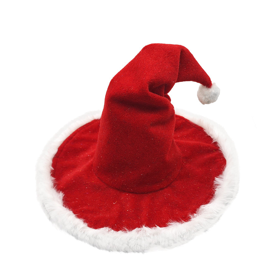 Extra-Thick Santa Hat – Soft Fur Christmas Holiday Hat for Adults, Unisex Festive Wear for New Year, Parties, and Seasonal Celebrations
