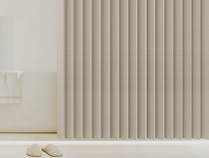 Blackout Door Curtain – Accordion Folding Room Divider Curtain for Doorways & Closets, Pleated Fabric Panel with Hooks