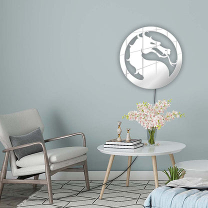 Evil Dragon Neon Sign – LED Gamer Wall Light with Fighting-Game Style for Game Rooms, Bedrooms and Gaming Setups with Dark Glow
