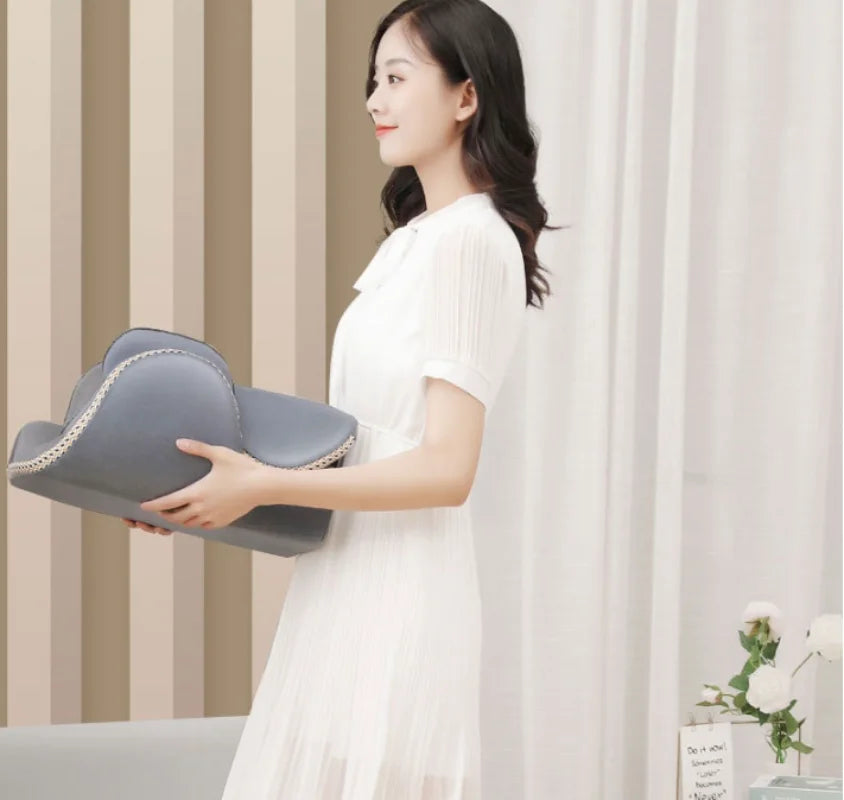 Electric Massage Cushion – 8D Folding Pelvic, Hip and Waist Kneading Massager with Multifunction Relaxation Modes for Comfortable Home Recovery Sessions