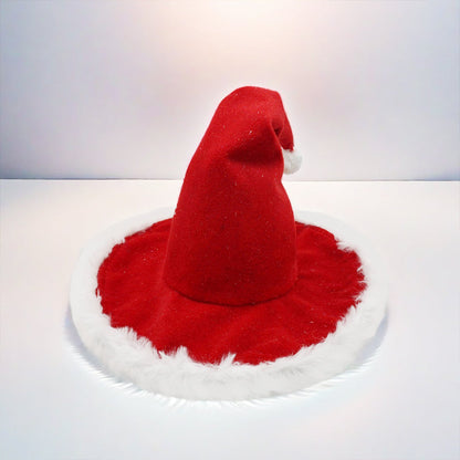 Extra-Thick Santa Hat – Soft Fur Christmas Holiday Hat for Adults, Unisex Festive Wear for New Year, Parties, and Seasonal Celebrations