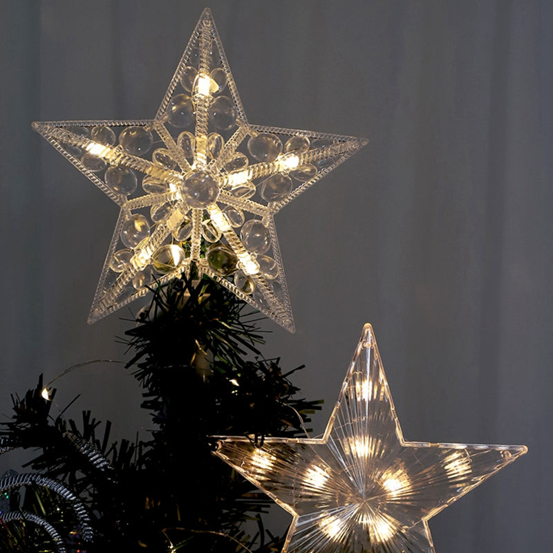 Glowing Star Christmas Ornament – LED Hanging Tree Pendant for Home, Room Décor, Holiday Parties & New Year Gift Accessories