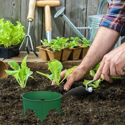 Plant Grow Protection Ring – Deep-Watering Circular Landscape Edging for Garden Beds, Root Care, Planting Support and Cleaner Organized Outdoor Growing