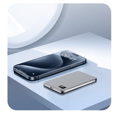 Ultra-Thin Magnetic Power Bank for MagSafe – LED Fast Charging Portable Battery Pack for iPhone, Samsung & AirPods Travel Backup