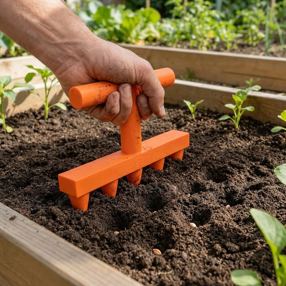 Precision Garden Seed Sower – Household Vegetable and Flower Seed Dispenser for Faster, Cleaner Planting, Seedling Trays and Organized Nursery Work