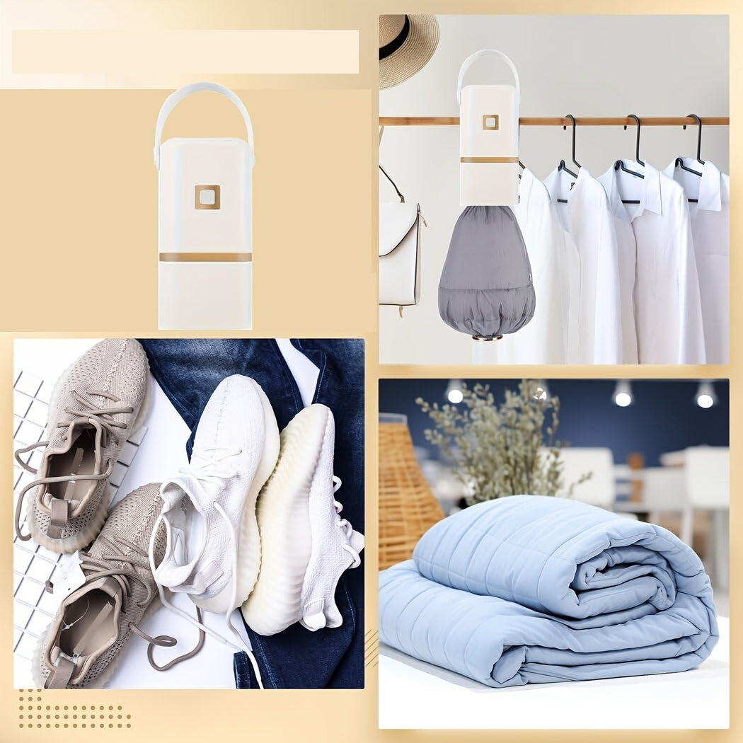 Mini Foldable Electric Clothes Dryer - Fast-Drying Cabinet with Timer for Travel, RVs, Baby Clothes & Compact Homes