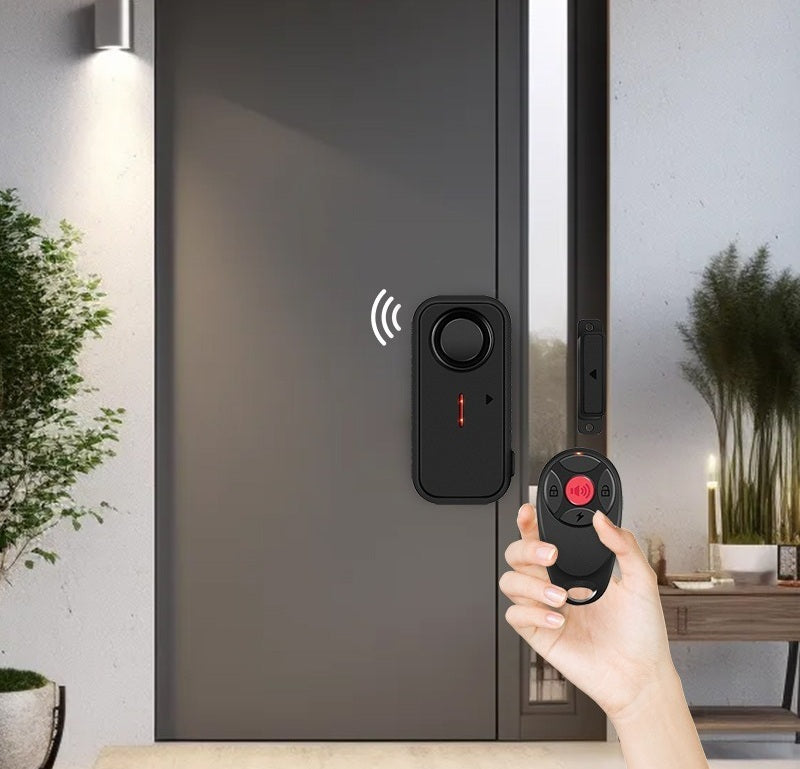 Wireless Door & Window Alarm Sensor – Remote Controlled Security Device with Magnetic Alert for Home Protection