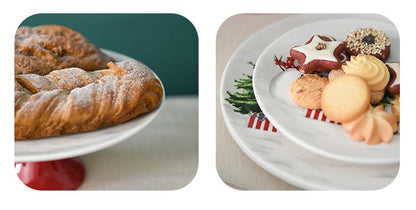 Christmas Snowman Dish & Cutlery Set – Ceramic Plate, Bowl, Storage Jar & Teapot Kitchen Collection for Holiday Meals & Festive Dining