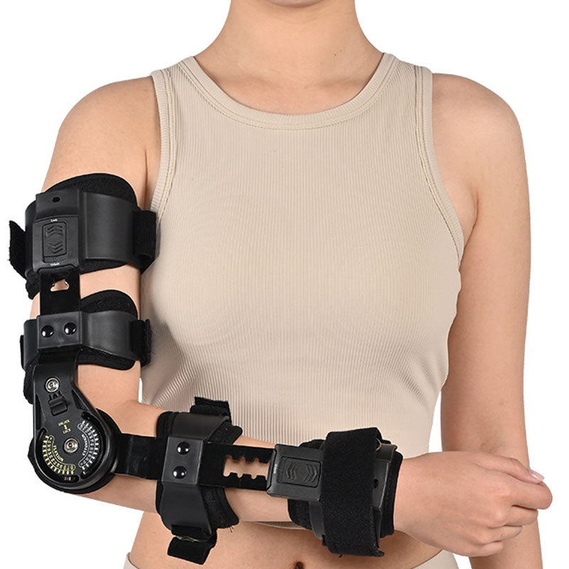 Adjustable Elbow Joint Fixation Brace – Hinged Arm Sling Support Orthosis for Shoulder, Forearm & Post-Surgery Rehabilitation Use