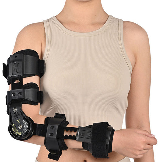Adjustable Elbow Joint Fixation Brace – Hinged Arm Sling Support Orthosis for Shoulder, Forearm & Post-Surgery Rehabilitation Use