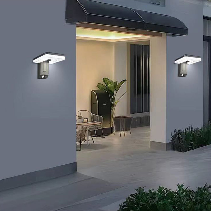 Foldable Solar Wall Light – 120° Adjustable Head with Remote, Infrared Sensor, Three Modes and IP65 Waterproof Outdoor Security Lighting