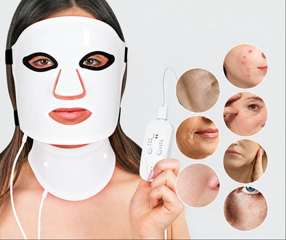 LED Color Light Beauty Device – At-Home Facial Skin-Care Tool with Multi-Color Light Modes for Relaxing, Convenient Beauty Routines