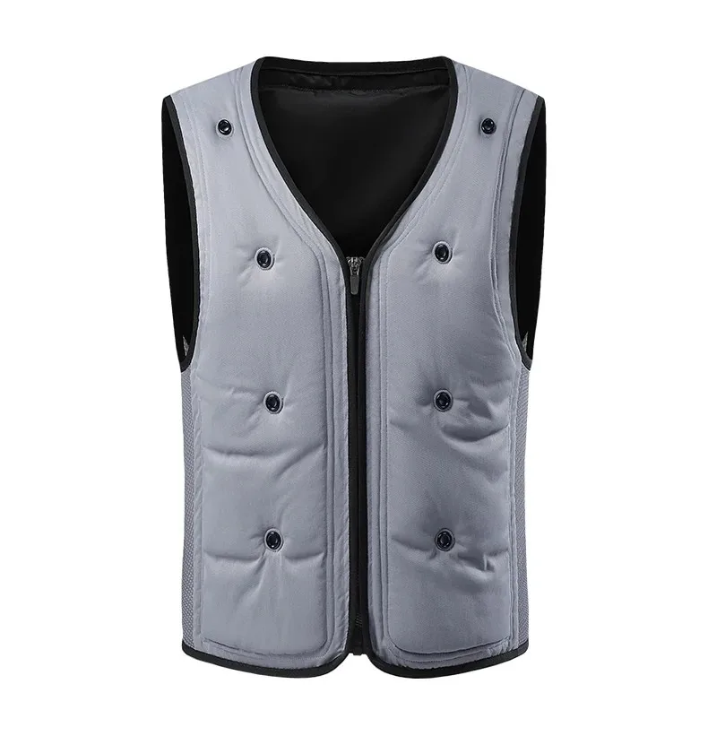 Ice-Cool -15°C Men’s Cooling Waistcoat – Sleeveless Physical Cooling Jacket for Summer Work, Fishing & Outdoor Activities, No Battery Required