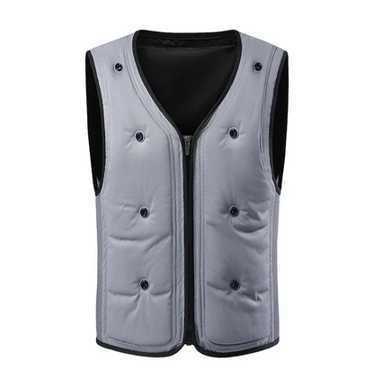 Ice-Cool -15°C Men’s Cooling Waistcoat – Sleeveless Physical Cooling Jacket for Summer Work, Fishing & Outdoor Activities, No Battery Required