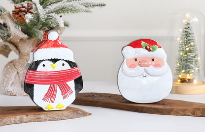 Christmas Gingerbread Iron Candy Boxes – Festive Holiday Storage Tins for Sweets, Gifts & Home Décor, Perfect for Xmas Parties, New Year & Navidad