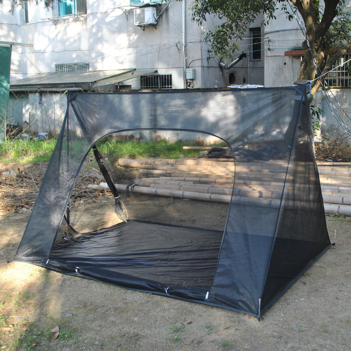 Ultralight Pyramid Mosquito Net Tent – Two-Person Breathable Mesh Shelter for Camping, Hiking and Bug Protection with Lightweight Breeze-Friendly Design