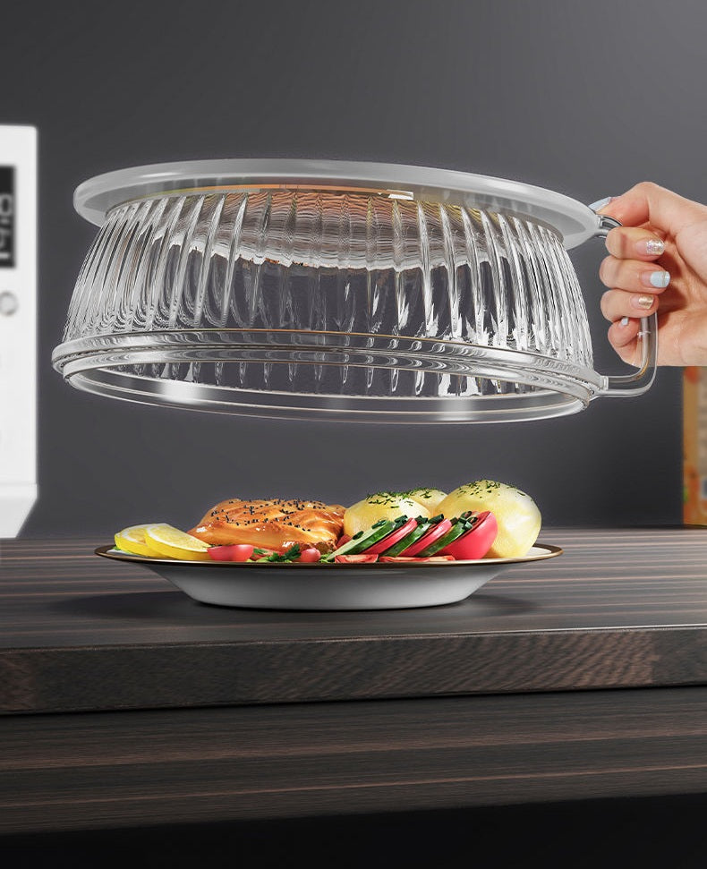 Microwave Splash-Proof Bowl Cover – Heat-Resistant Food-Grade Lid for Safe, Clean, and Mess-Free Reheating