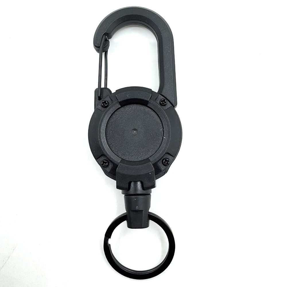 Retractable Wire Rope Keychain Holder – Anti-Theft Elastic Carabiner Hook for Backpack, Keys & Outdoor Travel Use
