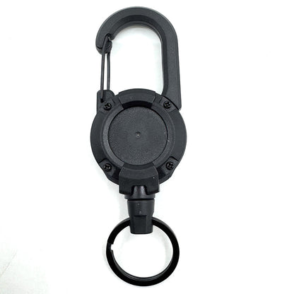 Retractable Wire Rope Keychain Holder – Anti-Theft Elastic Carabiner Hook for Backpack, Keys & Outdoor Travel Use
