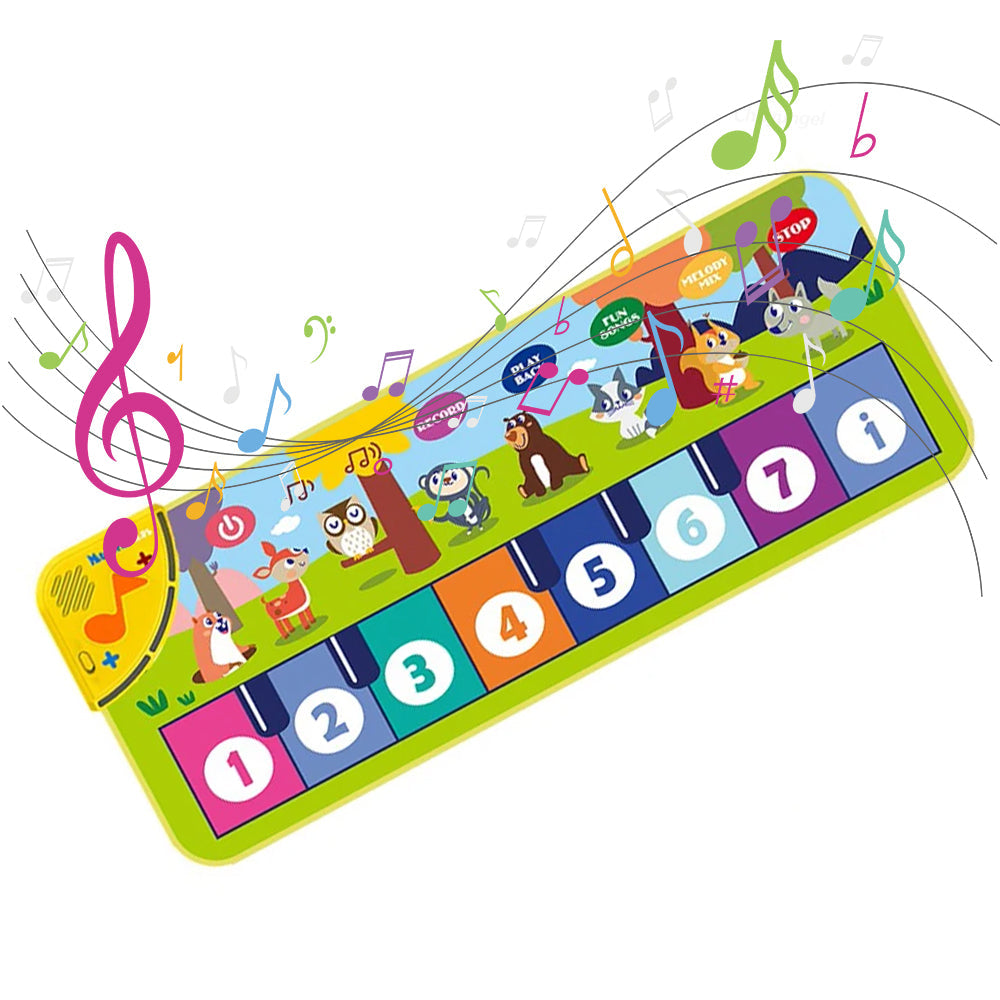 Interactive Piano Mat for Kids – Musical Floor Keyboard Dance Mat with Sounds, Educational Music Toy for Toddlers, Boys & Girls Gift