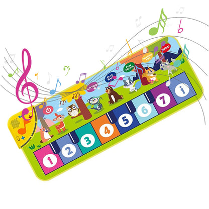 Interactive Piano Mat for Kids – Musical Floor Keyboard Dance Mat with Sounds, Educational Music Toy for Toddlers, Boys & Girls Gift