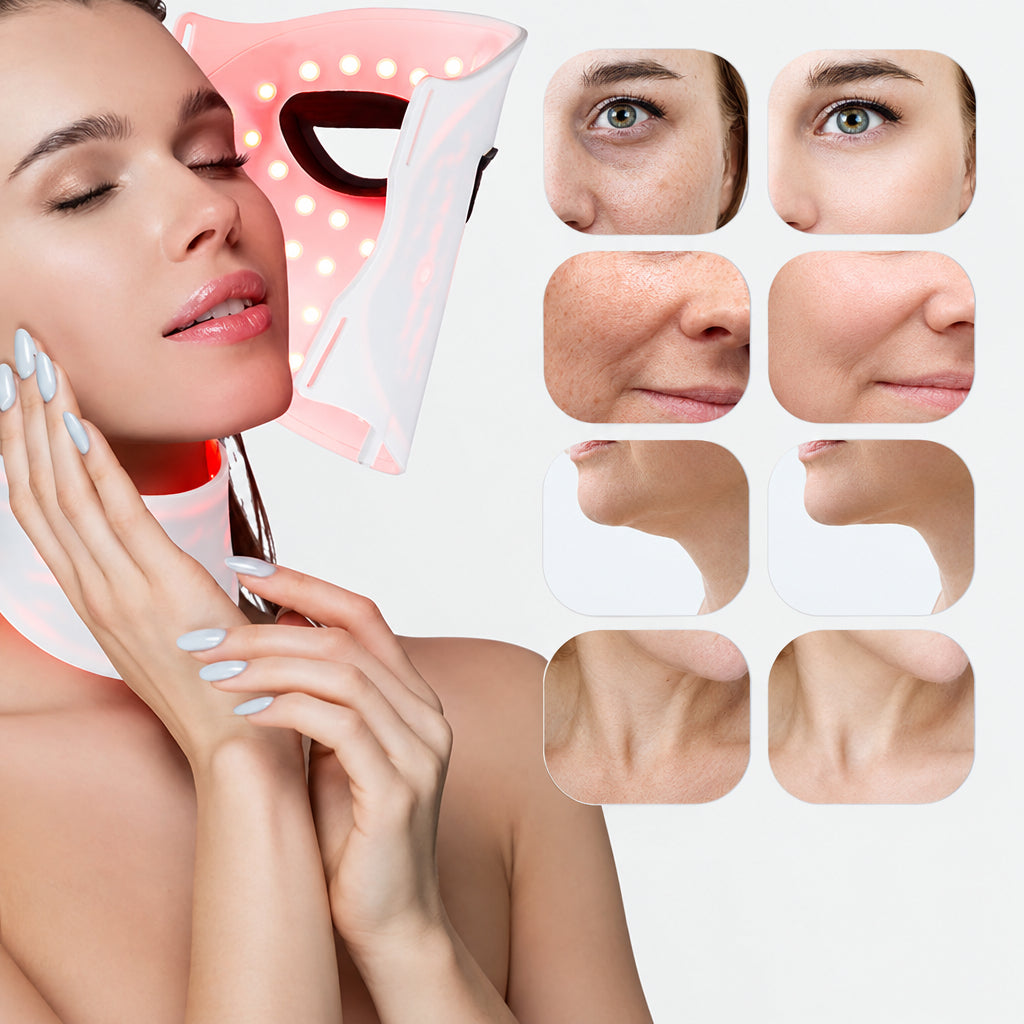 LED Color Light Beauty Device – At-Home Facial Skin-Care Tool with Multi-Color Light Modes for Relaxing, Convenient Beauty Routines