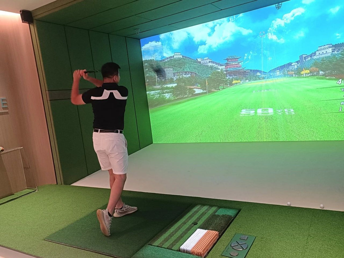 Golf Simulator Turf Mat – 1040x350MM Striated Swing Practice Surface for Indoor Training, Simulator Setups and Consistent Club Contact Feedback