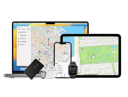 Wireless Tracking Card Wallet – Smart Rechargeable Locator Card with Find My Compatibility for iPhone Devices, Slim Anti-Lost Everyday Wallet