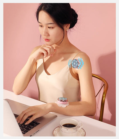 Smokeless Electric Moxibustion Therapy Device – Heated Neck & Shoulder Massager with Herbal Acupoint Treatment for Relaxation, Pain Relief & Wellness