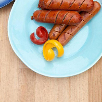 Silicone Hot Dog Slicer & Sausage Cutter – Innovative Barbecue Tool for Camping, Grilling & Perfectly Shaped Hot Dogs