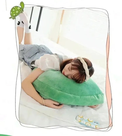 Turtle Shell Plush Pillow – Wearable Tortoise Back Cushion for Kids, Naps, Dress Up, Bedroom Decor and Cozy Relaxation