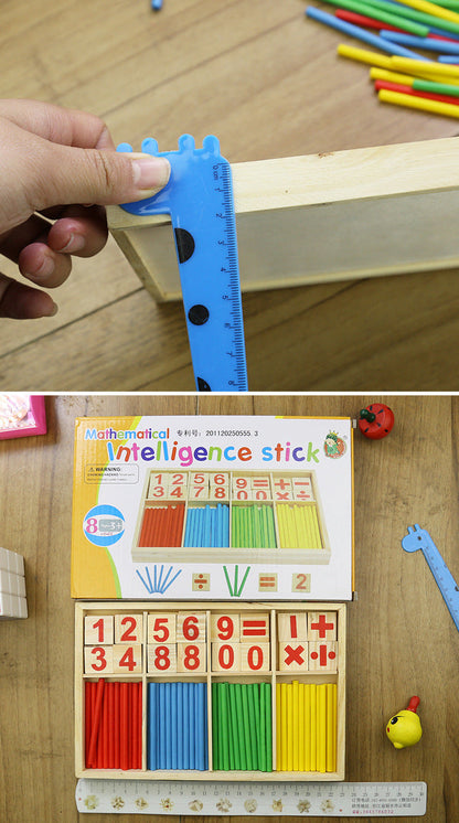 Kindergarten Counting Sticks – Educational Math Learning Toy for Children with Number Practice, Sorting, Early Arithmetic and Hands-On Classroom Activities