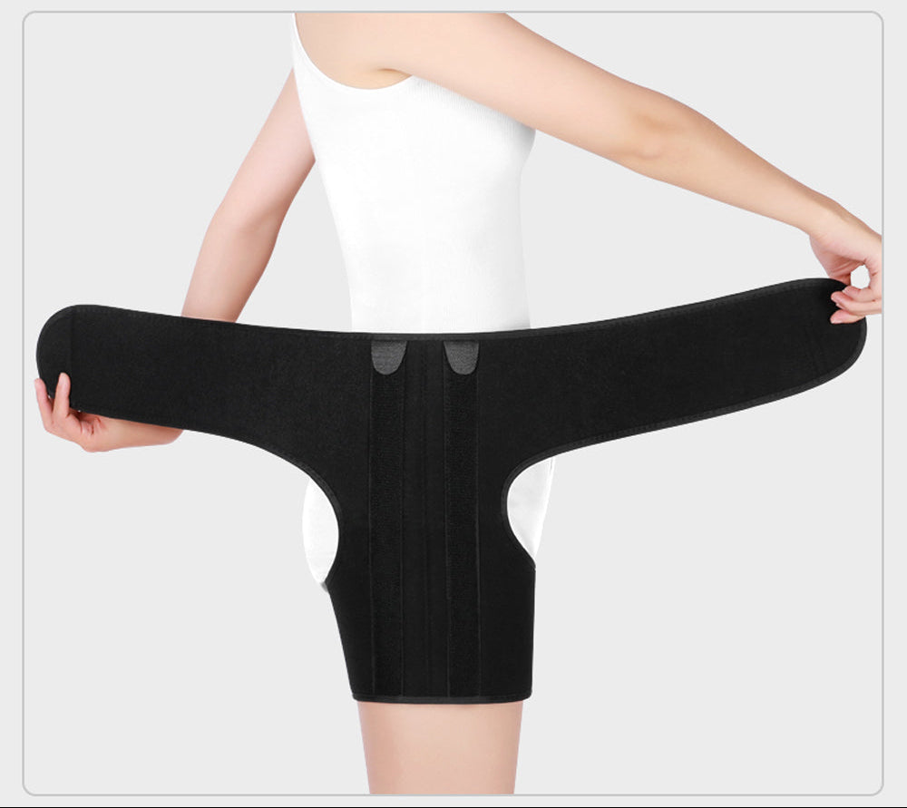 Compression Groin Thigh Sleeve - Adjustable Hip Support Brace for Strain Injury Recovery, Stabilizing Wrap for Men Women Sports Protection