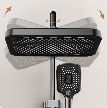 High-Pressure Rain Shower Head – 36CM Large Flow 360° Swivel Water-Saving Rainfall Shower Set