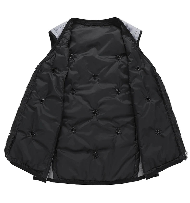 Ice-Cool -15°C Men’s Cooling Waistcoat – Sleeveless Physical Cooling Jacket for Summer Work, Fishing & Outdoor Activities, No Battery Required